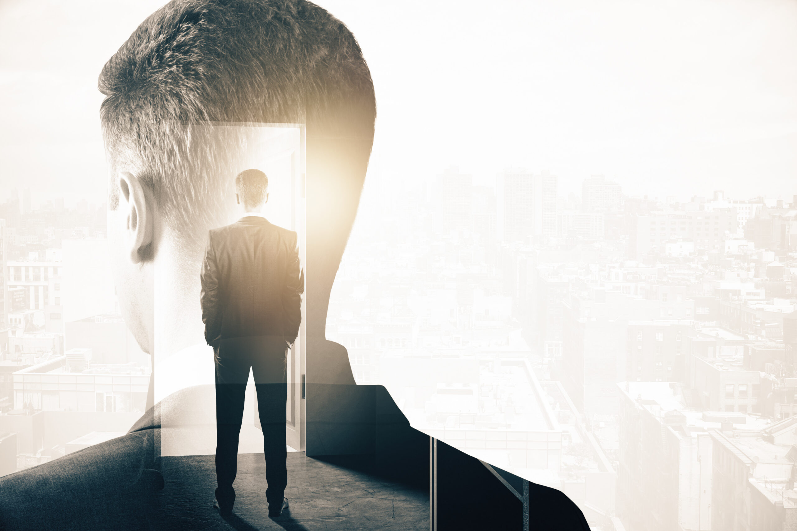 A professional businessman with a sales mindset